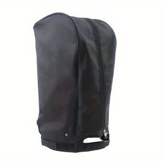 TEMU Black Golf Bag Cover - Durable Polyamide, Zippered, Dustproof Case For Golf Clubs, Bags, And Carts - Ideal For Men And Women Golfers, Golf Cart Protection | Zippered Golf Bag | Durable Fabric