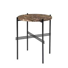 Gubi - Ts Sidobord 40 Cm Svart / - Brun