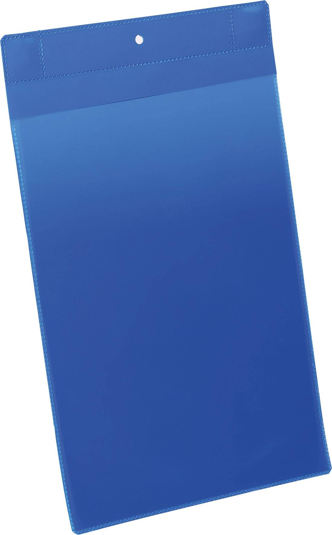Plastficka A4S magnet blå 10/f