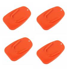 Motorcykel Bike Kickstand Side Kick Stand Pad Anti-skridmåtte til glat vej