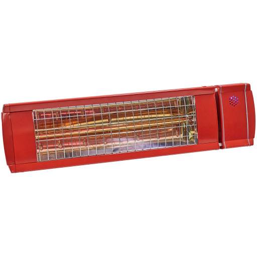 4 stk Heat1 Eco High-line terrassevarmer 2000W, rød