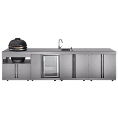 Utekök med grill Rostfri Oregon Myoutdoorkitchen Stainless Collection Kyl Vask Förvaring
