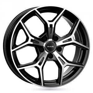 MAK Epica Black Machined Face 7x17 5/98 ET41 B58 (7x17 5/98 ET41 B58)