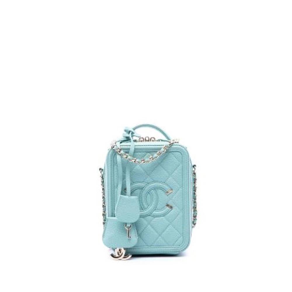 Chanel Vintage Pre-owned Vintage Satchel - Vintage - unisex - Blå - ONE SIZE - Uld