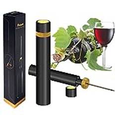 Vinöppnare | Travel Portable Pocket Air Pressure Pump Wine Bottle Opener | Assemblable Design Corkscrew 7S Quick Bottle Opening | för hem, restaurang, fest, vinälskare (Gold)