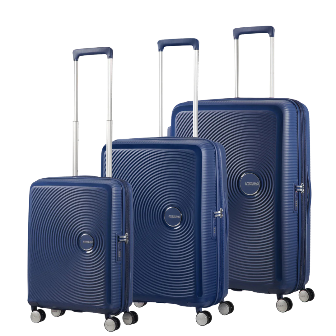 American Tourister Soundbox Resväskor 3-Pack, Navy