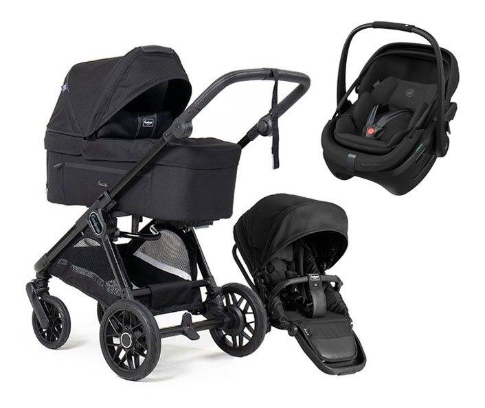 Emmaljunga Sento duovagn Ergo+ 2027 + Maxi-Cosi Coral Slide Pro babyskydd