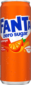 Läsk Fanta Zero Orange Sockerfri, 33cl, 20 st (33cl)