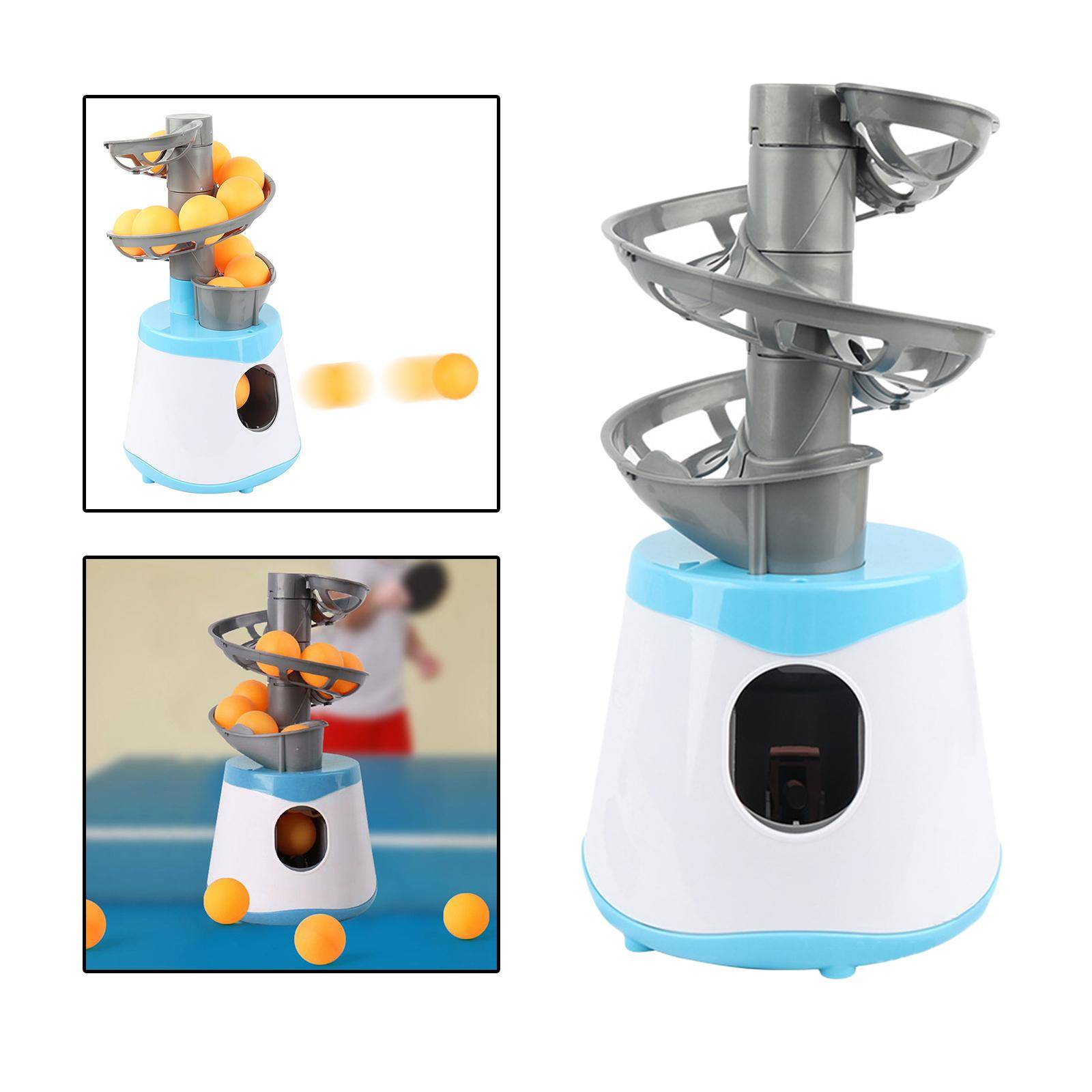 Mini Bordtennis Robotträning Automatisk PingPong Ball Machine Blå grön