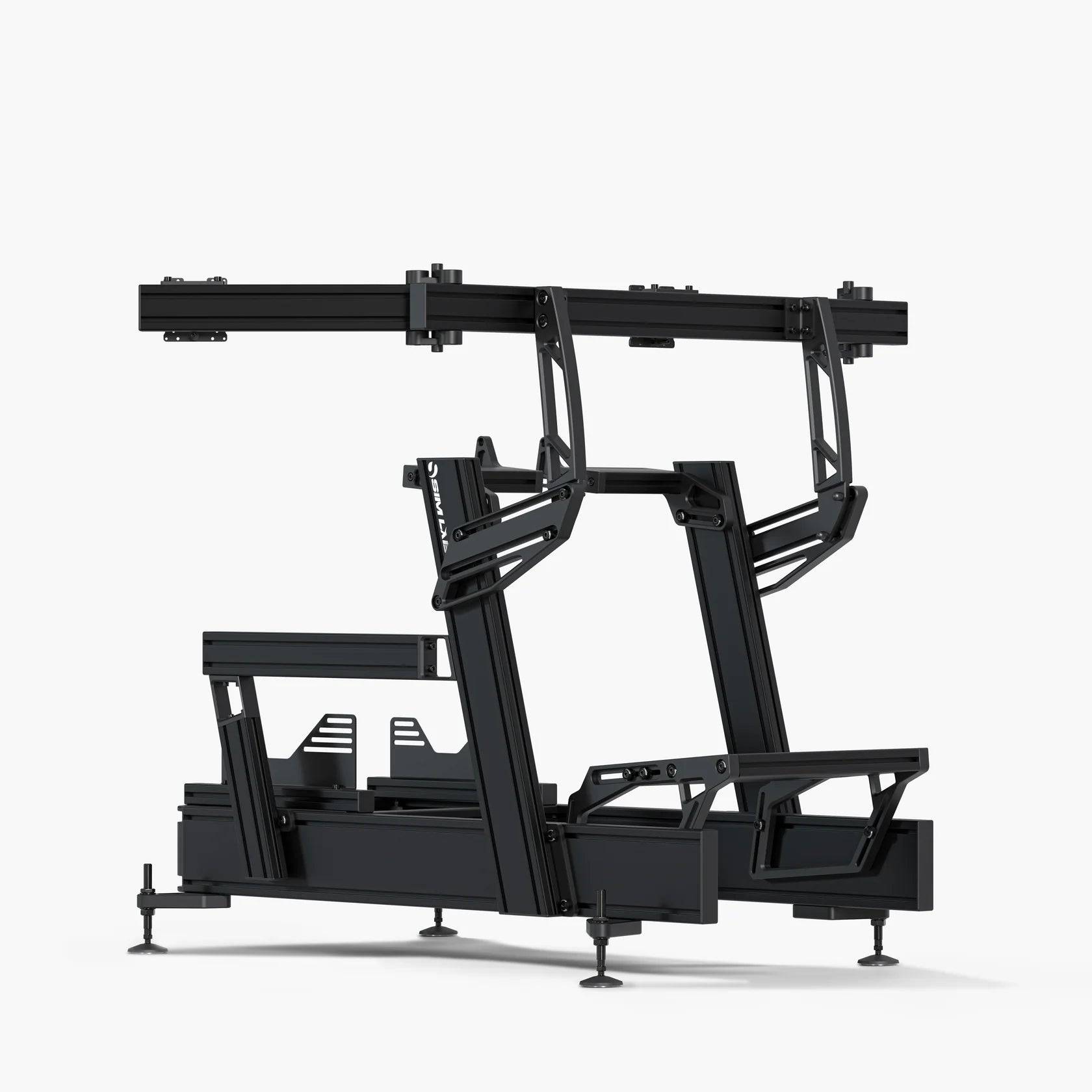 Sim-Lab P1X Pro Sim Racing Cockpit med trippel monitorstativ - Podium Base (Fanatec DD)