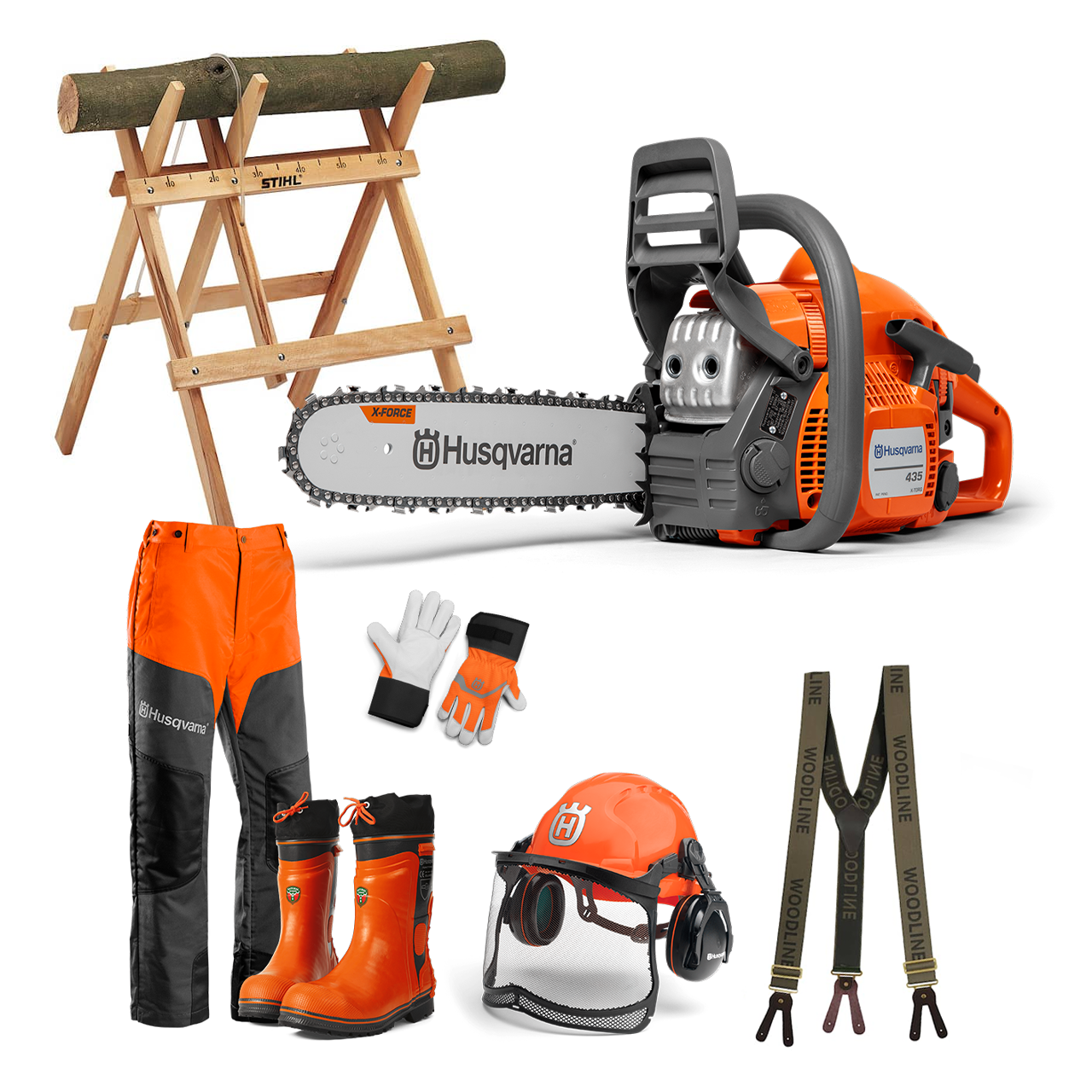 Husqvarna 435 II Vedhuggarpaket