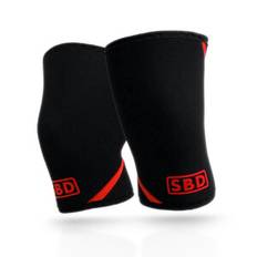 SBD Knee Sleeves, 7 mm, black/red, xxxsmall (3XS)