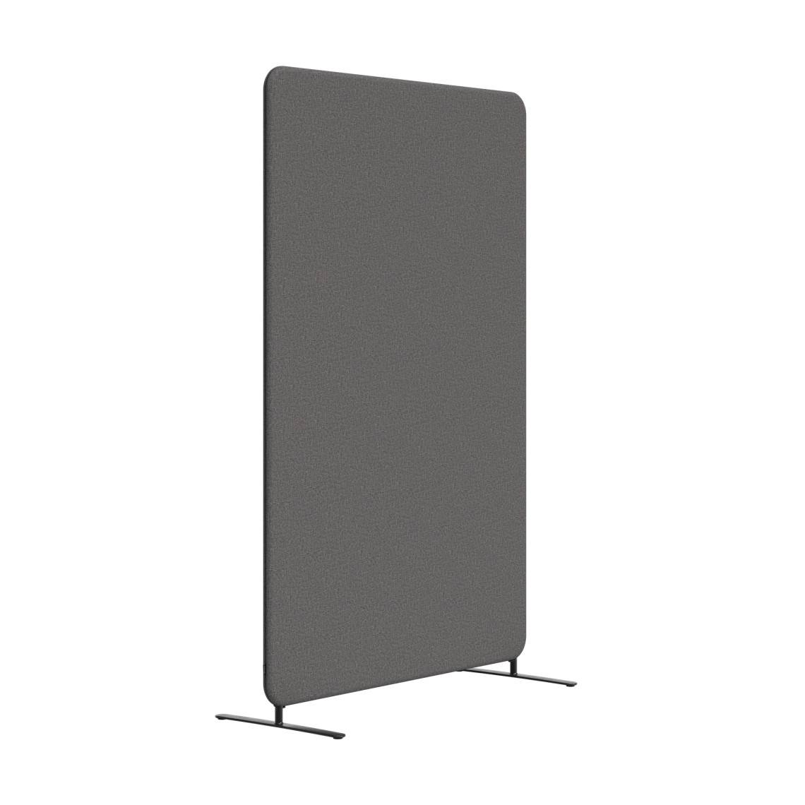 Golvskärm Softline 50 - Inklusive skärmfötter, Storlek B80 x H136 cm, Tyg Salsa 36 - Mellangrå