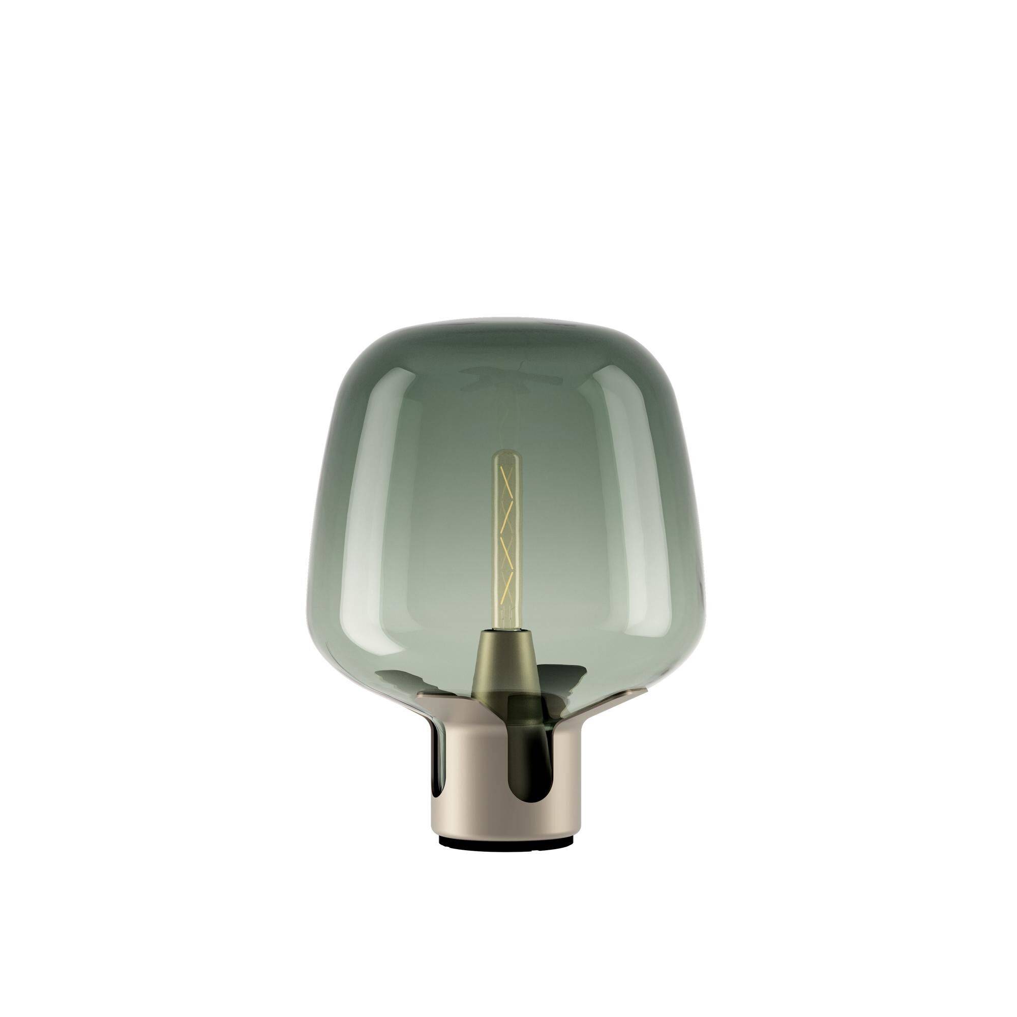 Flar Bordlampe Medium Champagne/Turkis.