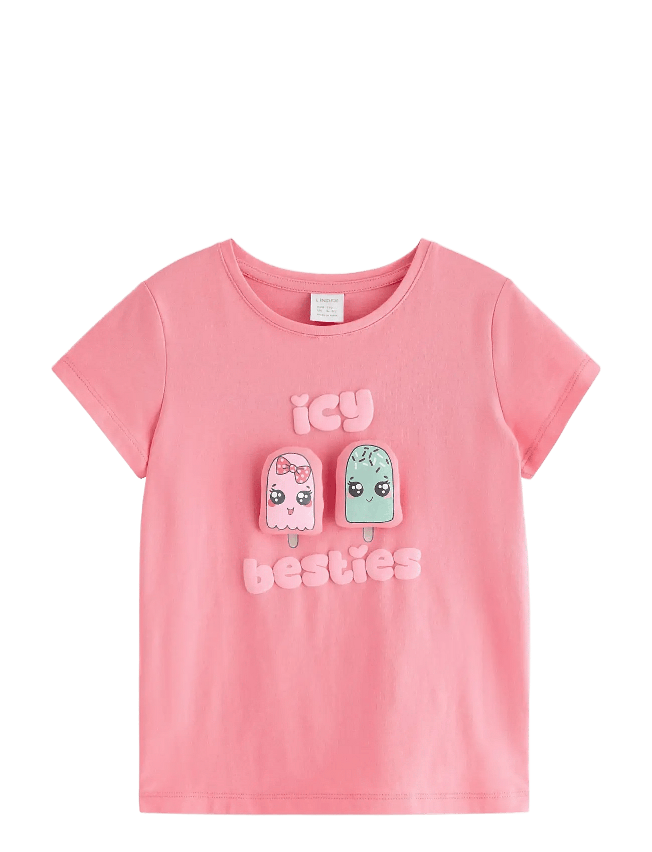 Lindex Top With Application - Pink - 116
