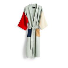 HAY - Waffle Bathrobe / Glacier multi - Badekåber - Flerfarvet