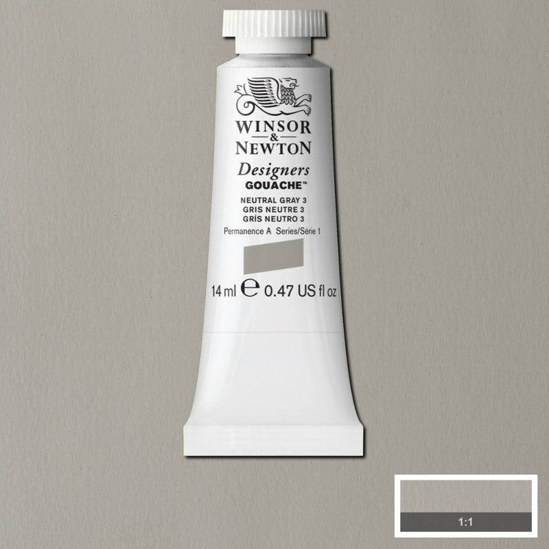 Winsor & Newton Designers Gouache – Tub 14 ml 436 Neutral grey no