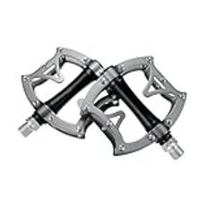 MKBHD CA130 MTB Mountain Non Slip Bike Pedals Plattform Cykel Flat Pedals 9 16" 2DU Bearings Road Bike Pedal(grey)