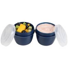 2 stk. yoghurtbøtter 150 ml - Navy - Sistema Renew