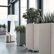 Rumsafskærmer Plant Divider, Størrelse Large, Farve Brun (61011), Hjul Hvide