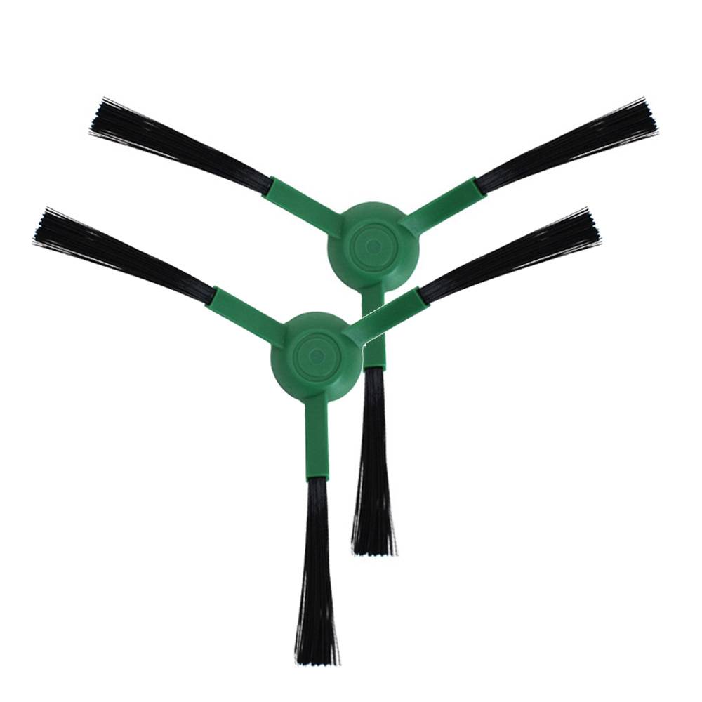 2-pack Sidoborstar - passar till iRobot Roomba 205 Svart