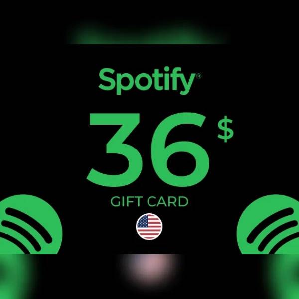 Spotify Gift Card 36 USD Key - UNITED STATES.