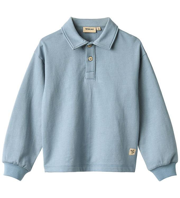 Wheat Tröja - Mads - Bleknad Denim - Wheat - 8 år (128) - Tröja