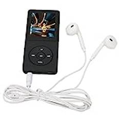 8 GB MP3 MP4-spelare, Bärbar Musikspelare med 1,8 TFT HD-skärm, Sports Music Player med Hörlurar för Promenader/jogging/träning, 64 GB Utbyggbar, 30H Uppspelning (Svart)