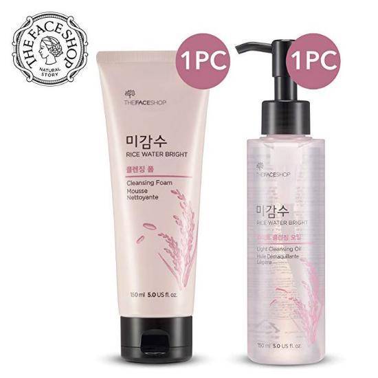 The Face Shop Rice Water Bright Cleansing Oil + Foam SET (3 alternativ)