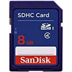 SanDisk Standard SDHC 8 GB minneskort (etikett kan ändras)