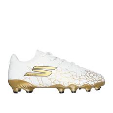 Skechers SKX_01 1.5 Low FG Electrum - Hvid/Guld Børn - Græs (FG)
