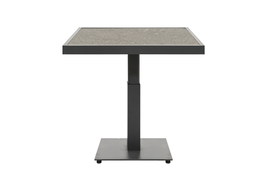 Scale 85x85 h49-73cm antracit/grå keramik