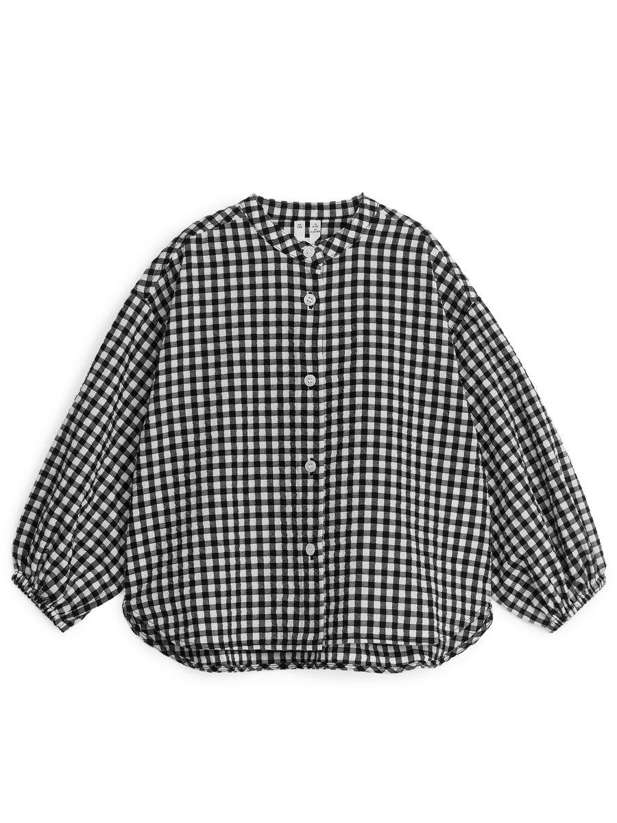 ARKET Relaxed Cotton Blouse -White, 128