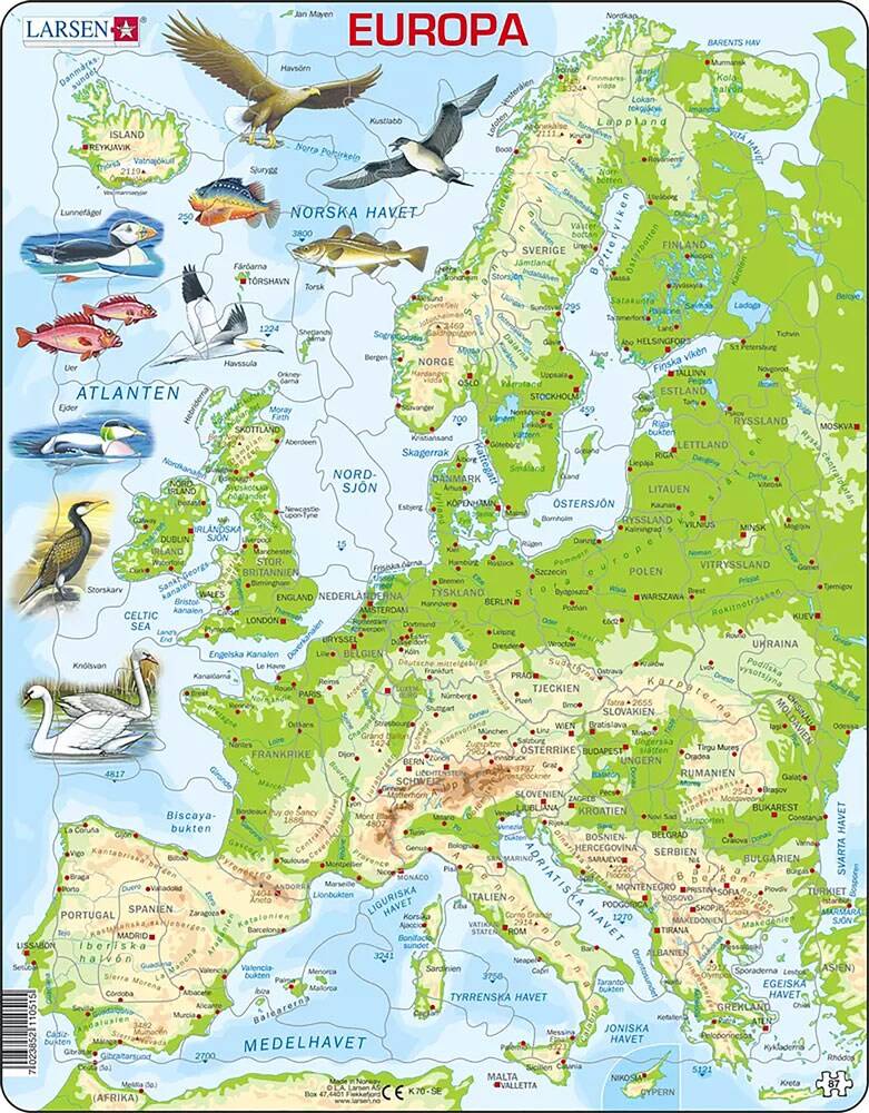 Pussel Europa Fysisk
