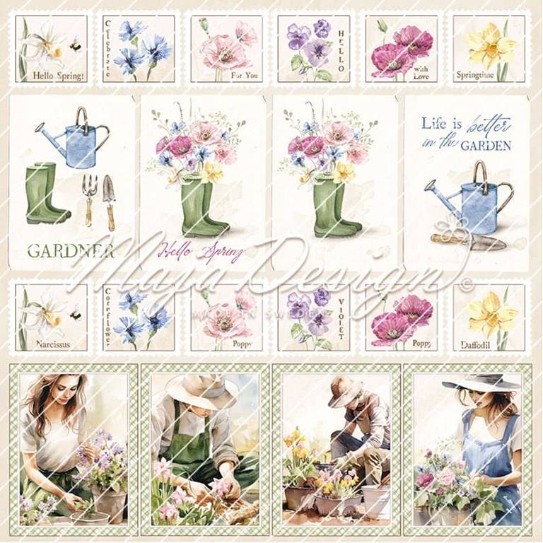 Klippark - Maja Design - Spring Garden - 30x30cm