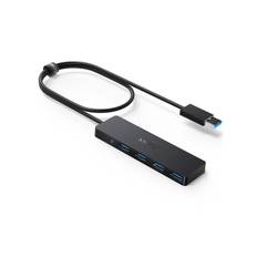 Anker Ultra Slim 4 Port Hub USB Hub 60cm Cable 5Gbps High Speed Transfer Bus Powered Lightweight Compact Compatible with Pro Laptops USB Hub Telework