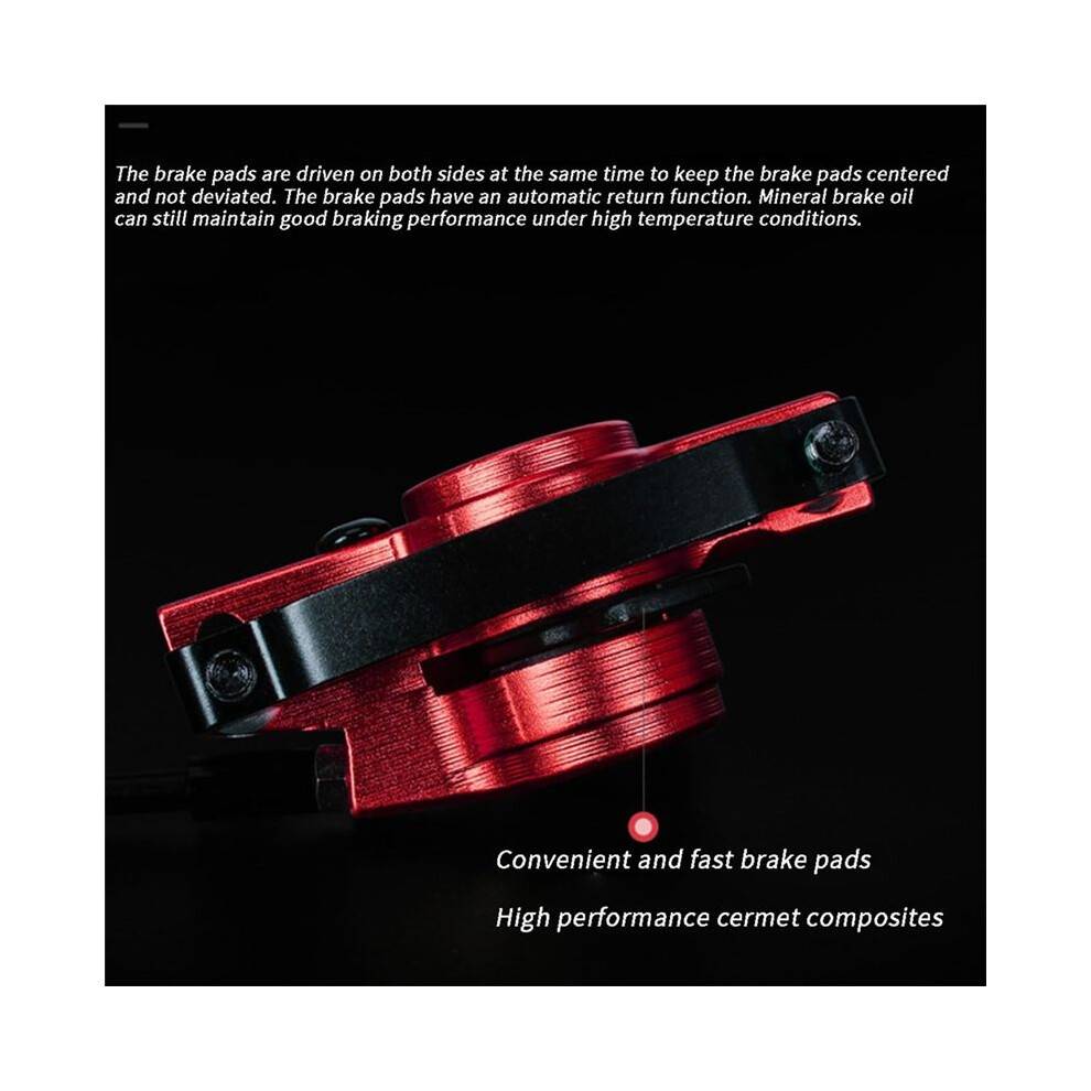 TANKE MTB Bike Hydraulic Disc Brake Set 160mm Rotors Oil Calliper Plate Front Rear Mountain Bicycle Clamp 22.2mm Handle A Pillar
