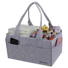 in Babymo Diaper Stocker by a Diaper Stocker Storage Bag Baby Supplies Wipes Case Newborn Baby with Lid plaisiureux [Posted Children] [Supervised grå färg