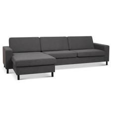 Lexpo Pan sofa (Chaiselongsofa XL vendbar L308 x D149/81 cm, Anthracite Austin)