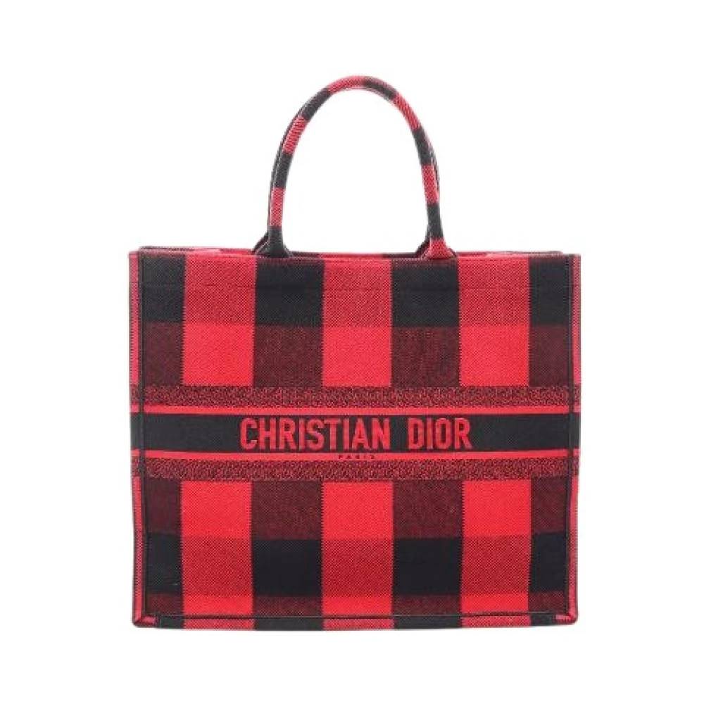 Dior Vintage - Pre-owned Book Tote Oblique Canvas Tote Bag Vintage - Dam - ONE Size -