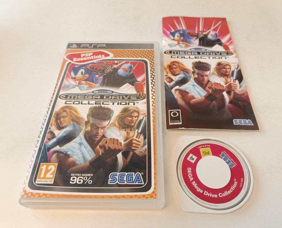 Sega Mega Drive Collection till Sony PlayStation Portable PSP