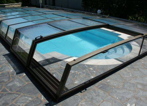 Pooltak Linie - 350cm / 751-850cm / Skjutdörr