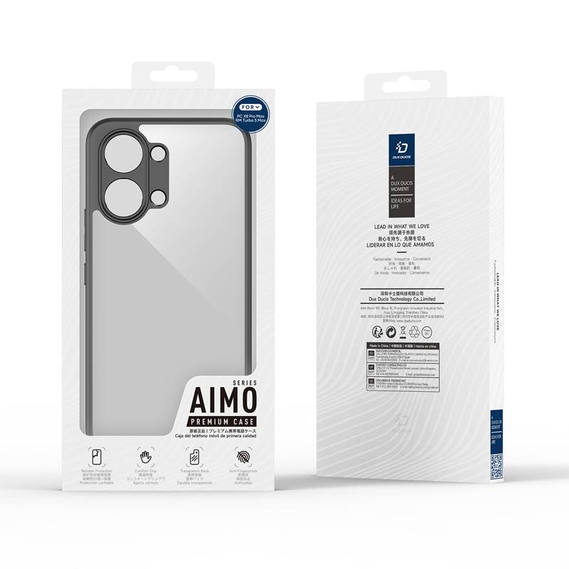 For Xiaomi POCO X8 Pro Max Case DUX DUCIS Aimo Series Drop Proof Anti-Fingerprint PC+TPU Transparent Cover for POCO X8 Pro