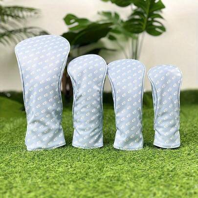 Golfklubbhuvudskydd Golfklubbskyddande hylsa Drive PU Vattentätt material Bättre skydd för golfklubbor Blå Utility Enkel stil (Förare,Fairway,Hybrid)