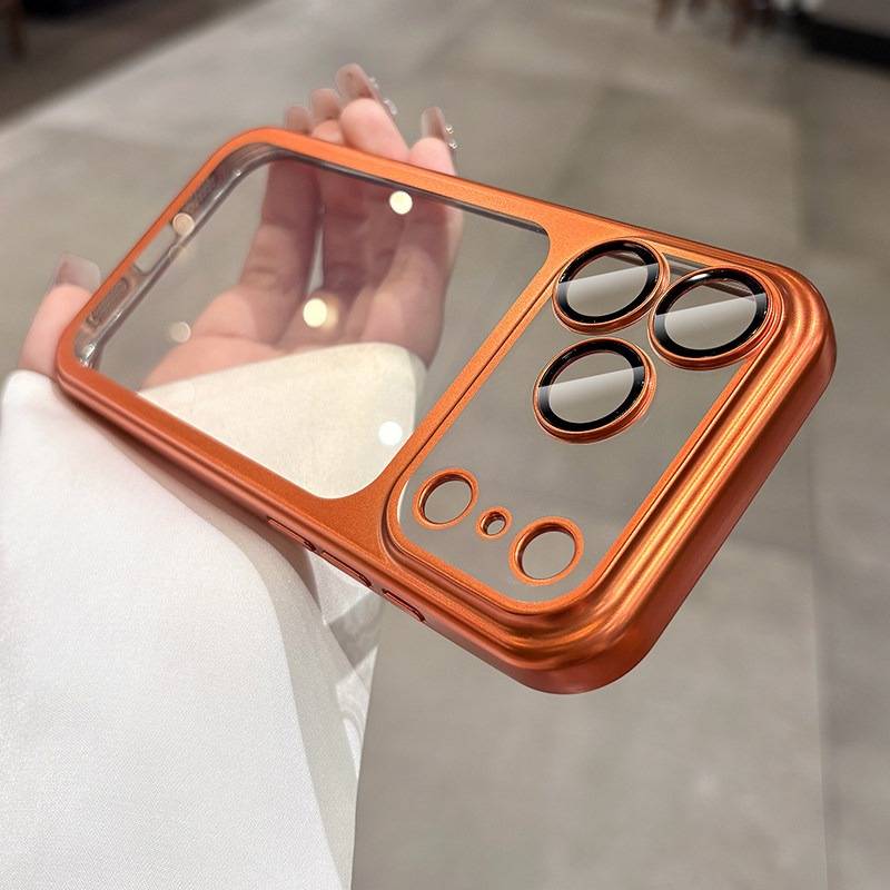 Phone Case - Suitable For Iphone 17 Pro 14 13 15 Phone Case New Full Coverage Anti-drop, With Lens Film And Plated Buttons, Men's Soft Case