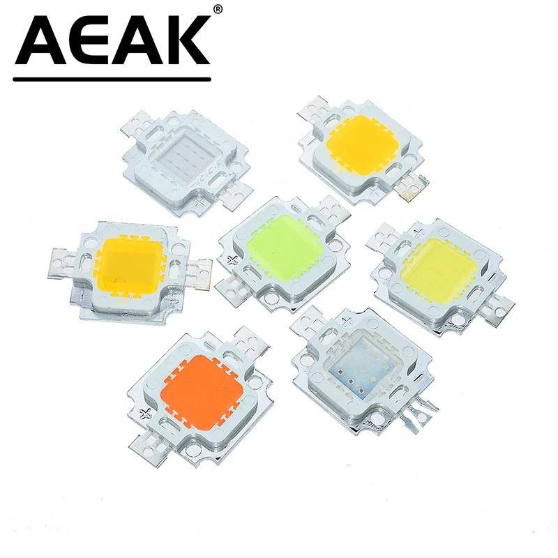 10pcs 10W 12V Smart IC LED Lamp Bulb Lamp Flood Light Spotlight Diy Lighting White Warm white/Red/Green/Blue/Yellow COB Chip