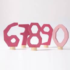 Grimms - Pink Decorative Numbers 6-9 and 0