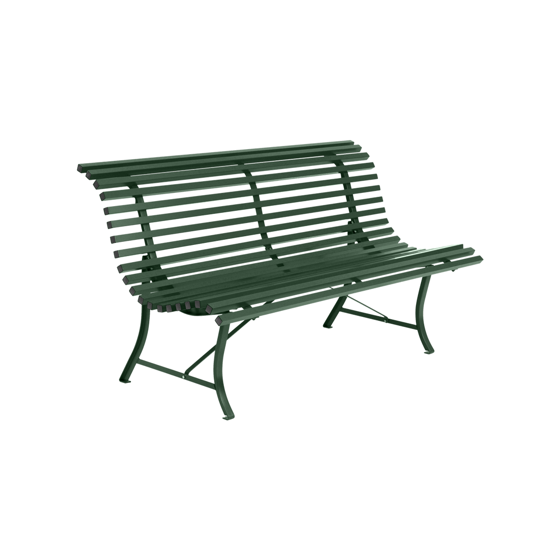 Fermob Louisiane bænk 150 cm - Black Cherry / CRISE NOIRE B9