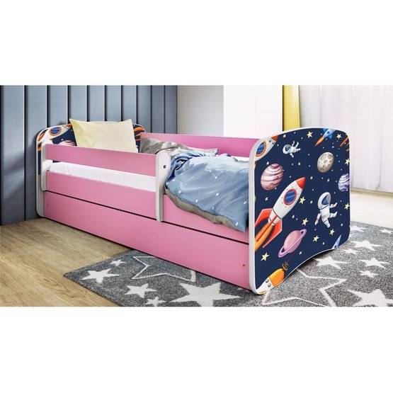 Kocot Kids Barnsäng - Babydreams Rosa - Cosmos 160x80 Cm