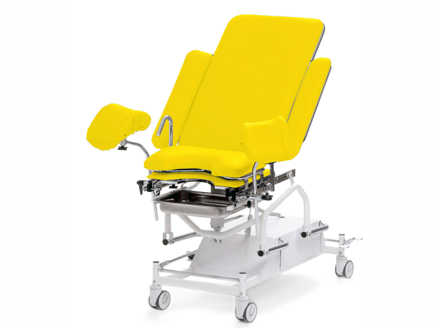 Gynstol, elektrisk med klädda benstöd - Lemon 890